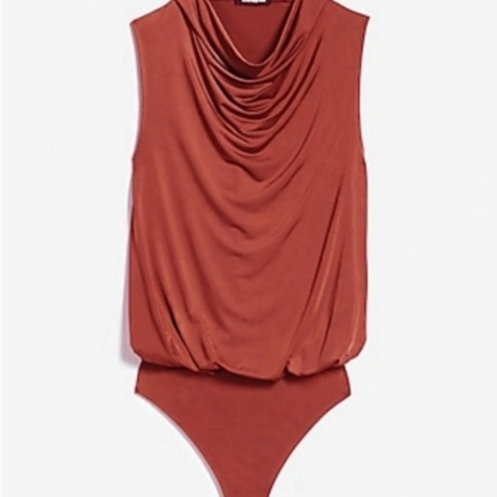 Express Copper Sleeveless Bodysuit XS